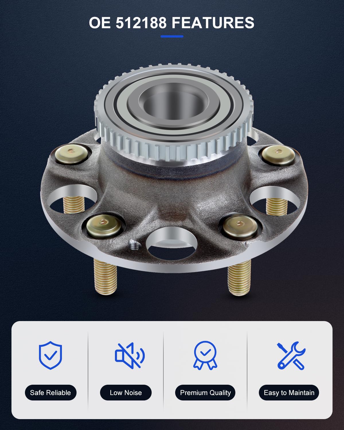 aco　2点 Amazon.com: ECCPP Wheel Hub and Bearing Assembly Rear 512188